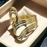 Golden Wave Bangle