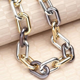 Tri-Metal Chain Necklace