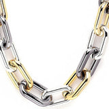 Tri-Metal Chain Necklace